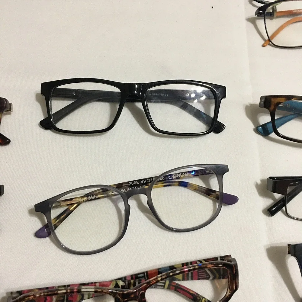 Lot of 26 Unbranded Eyeglasses Frames Unisex Mixed Multicolor Assorted Shapes
